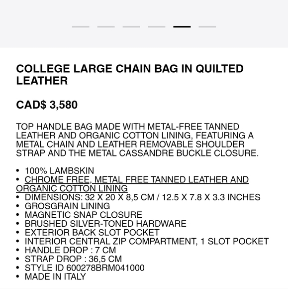 YSL College Large Chain Bag - Picture 12 of 12